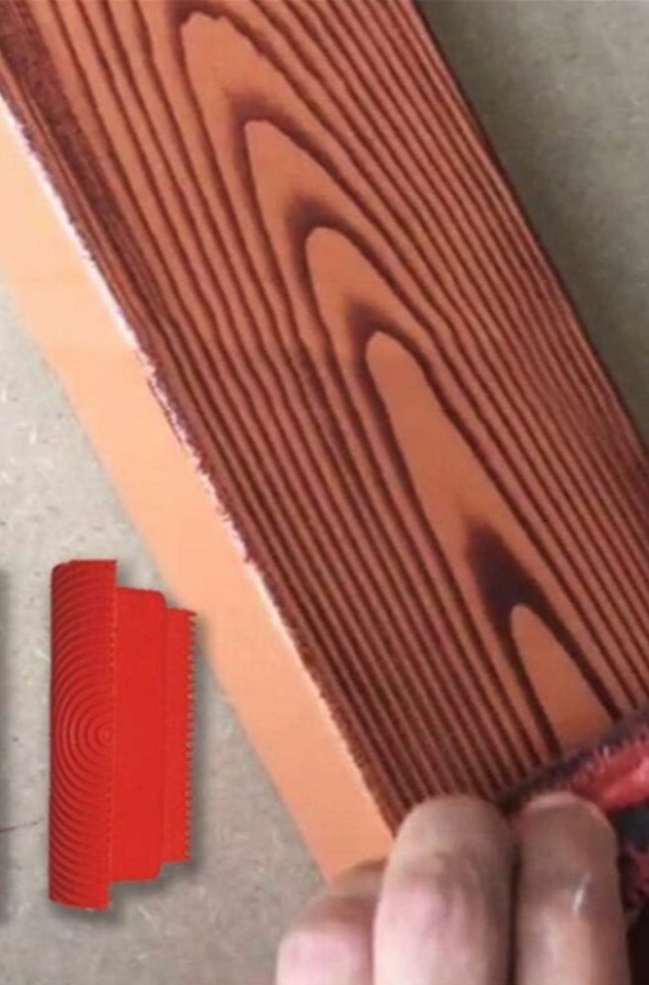 Efecto veta de madera terminado